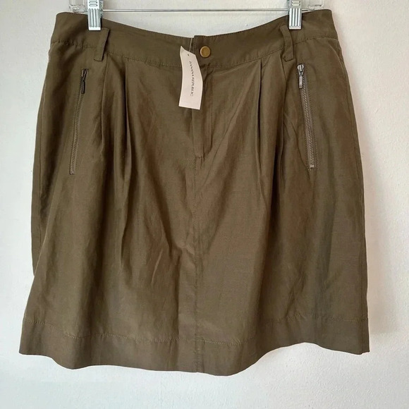 Banana Republic Olive Green Utility Mini Skirt NEW WITH TAGS - Picture 8 of 8